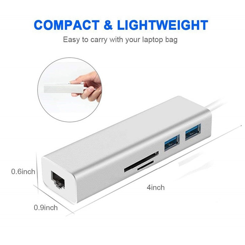 Gigabit Ethernet port hub docking station