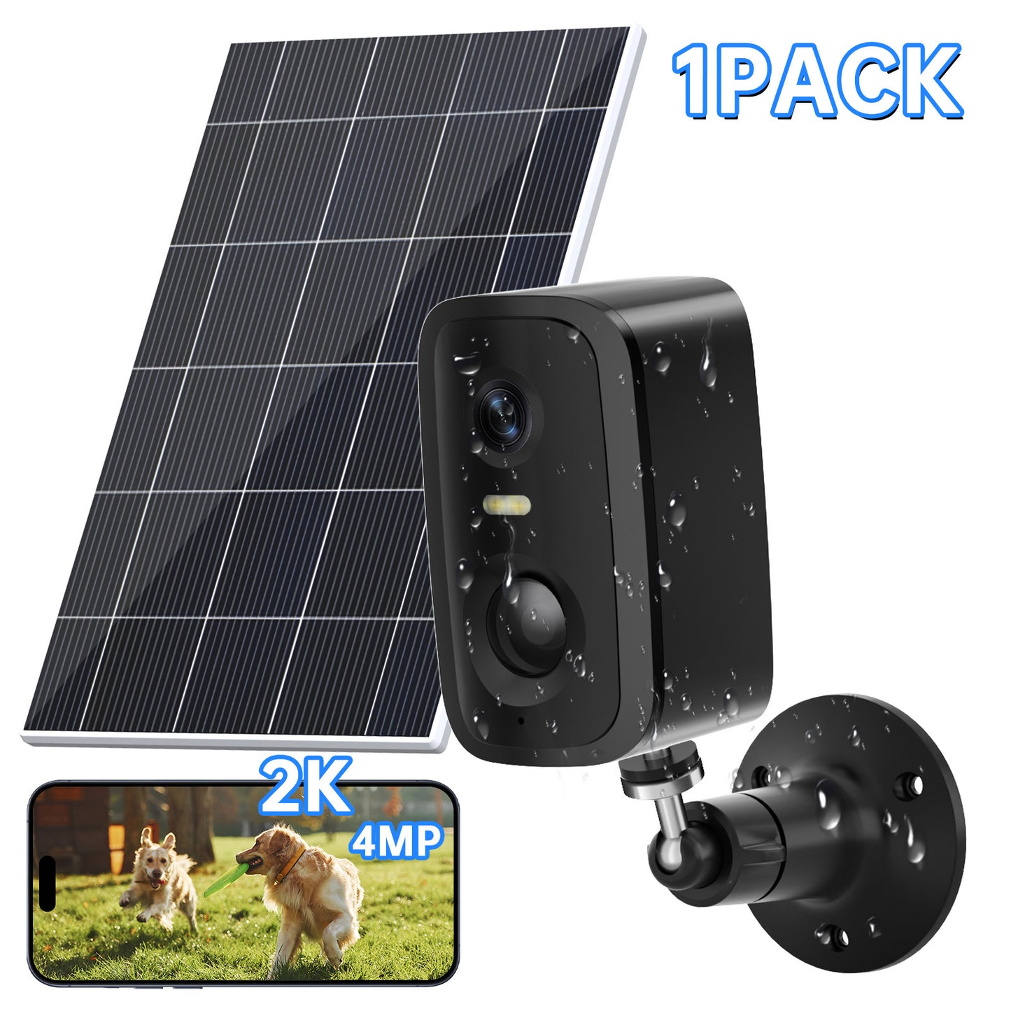 Low Power Security Camera CL30 Outdoor Security Cameras Motion Detected Easy To Set Up Wireless Battery Camera With Solar Panel