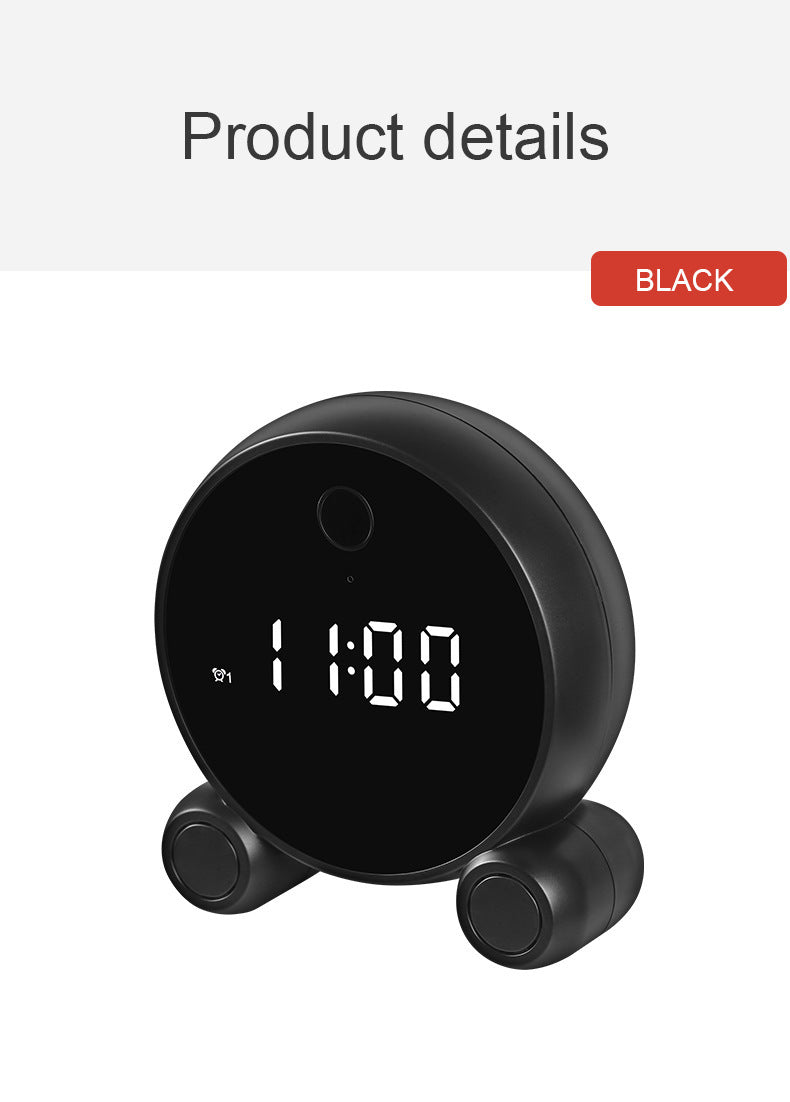 Wifi Alarm Clock Camera HD 1080P Night Vision Motion Detection Portable Home Security Surveillance Wifi Clock IP Camera